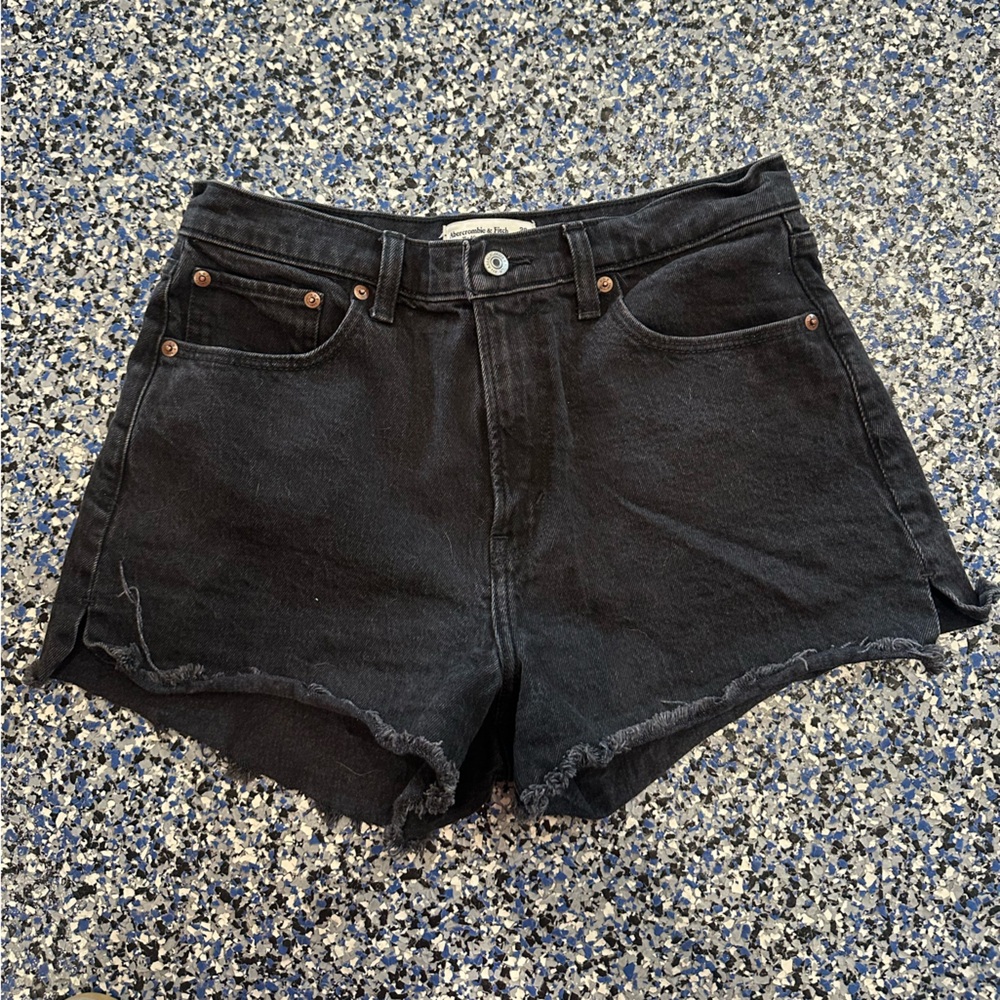 Abercrombie & Fitch Black Jean Shorts